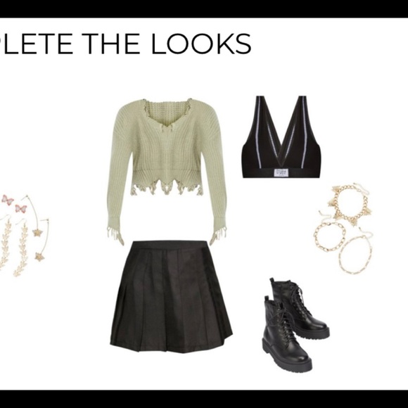 RUE 21 PLUS -Beige Destructed Hem Crop Sweater - Picture 8 of 9